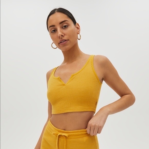 TNA Tops - Aritzia TNA Rayna Crop Top Thermal